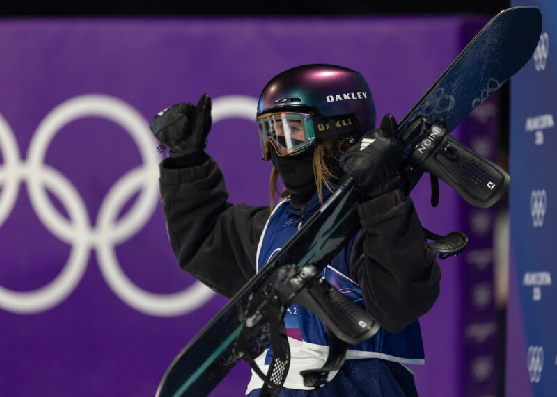 Mia Brookes, Snowboard Big Air at the 2026 Milan-Cortina Olympics. Image © Sam Mellish/Team GB
