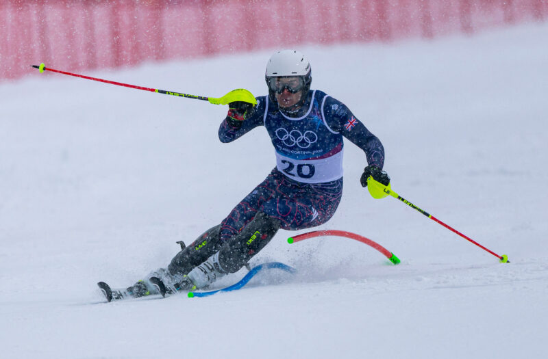 Dave Ryding at the 2026 Milan-Cortina Olympics. Image © Sam Mellish/Team GB