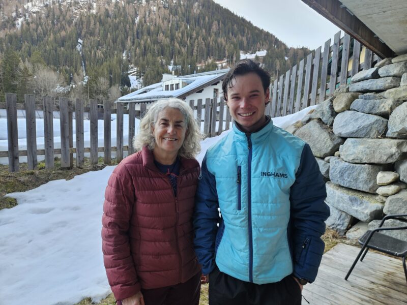 Jane Peel with Aaron Carloss, St Anton destination expert for Inghams. Image © PlanetSKI