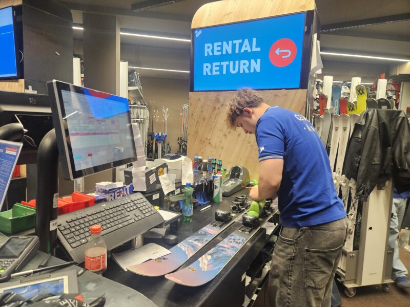Renting skis from Intersport Arlberg in St Anton, Austria. Image © PlanetSKI