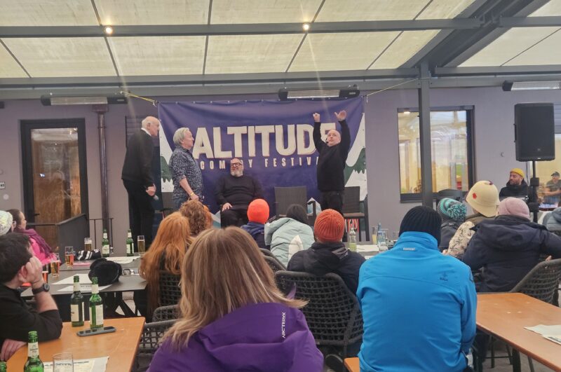 Ski. Laugh. Repeat. 21 Apres ski show at the 2026 Altitude Comedy Festival. Image © PlanetSKI