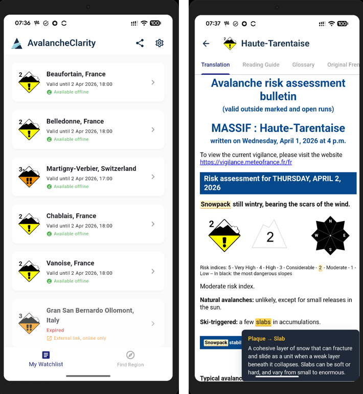 New Avalanche Bulletin App is Out