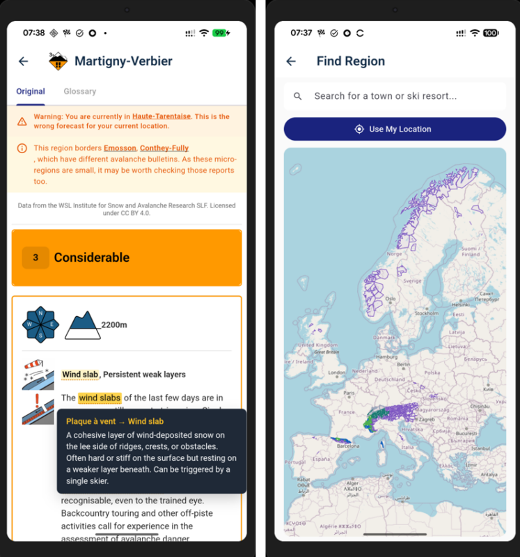 New Avalanche Bulletin App is Out