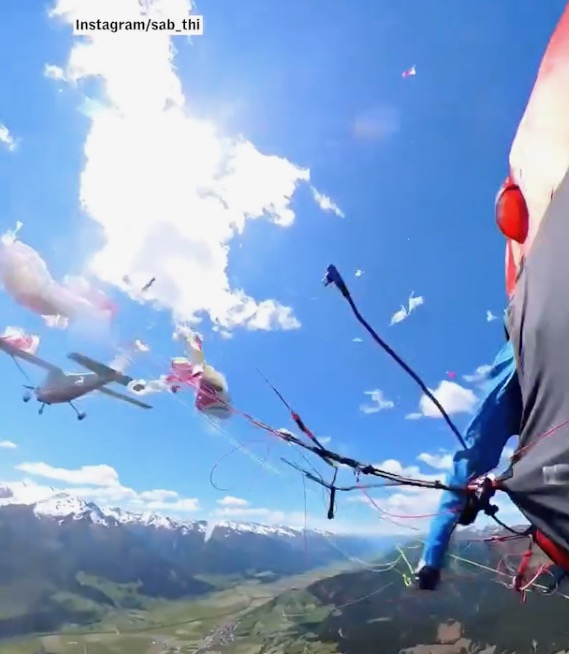 Paraglider Survives Midair Collision Over Austrian Alps after Plane Hits Her Canopy