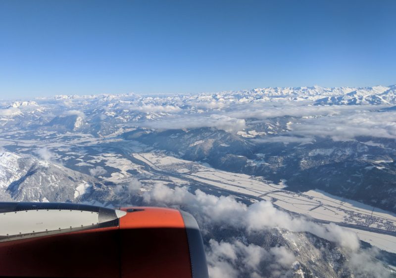 Flying into Innsbruck